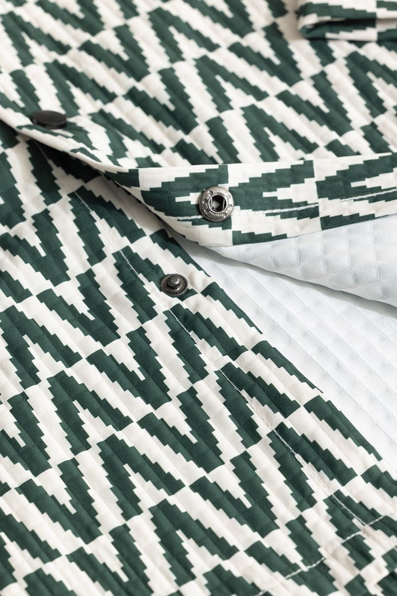 Zigzag Zeal Green Overshirt