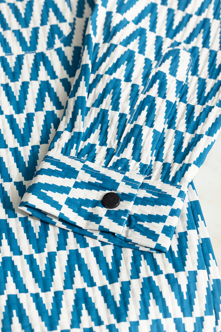 Zigzag Zeal Blue Overshirt