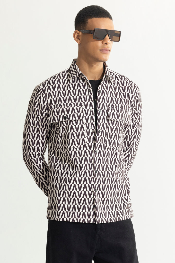 Zigzag Zeal Black Overshirt