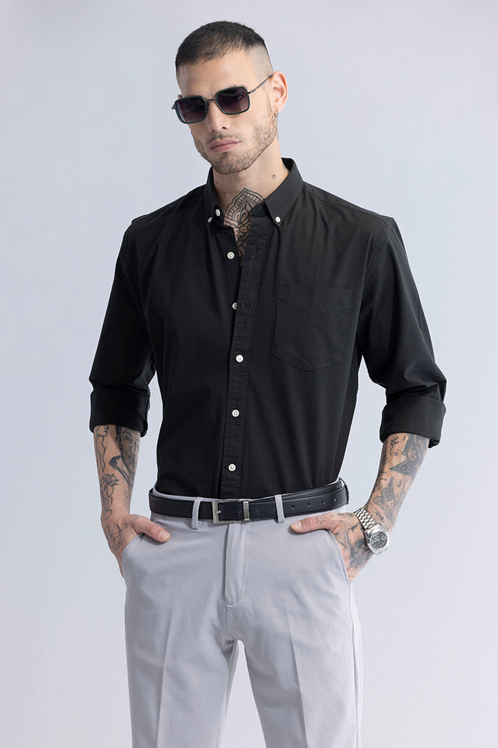 Timeless Tailored Black Shirt