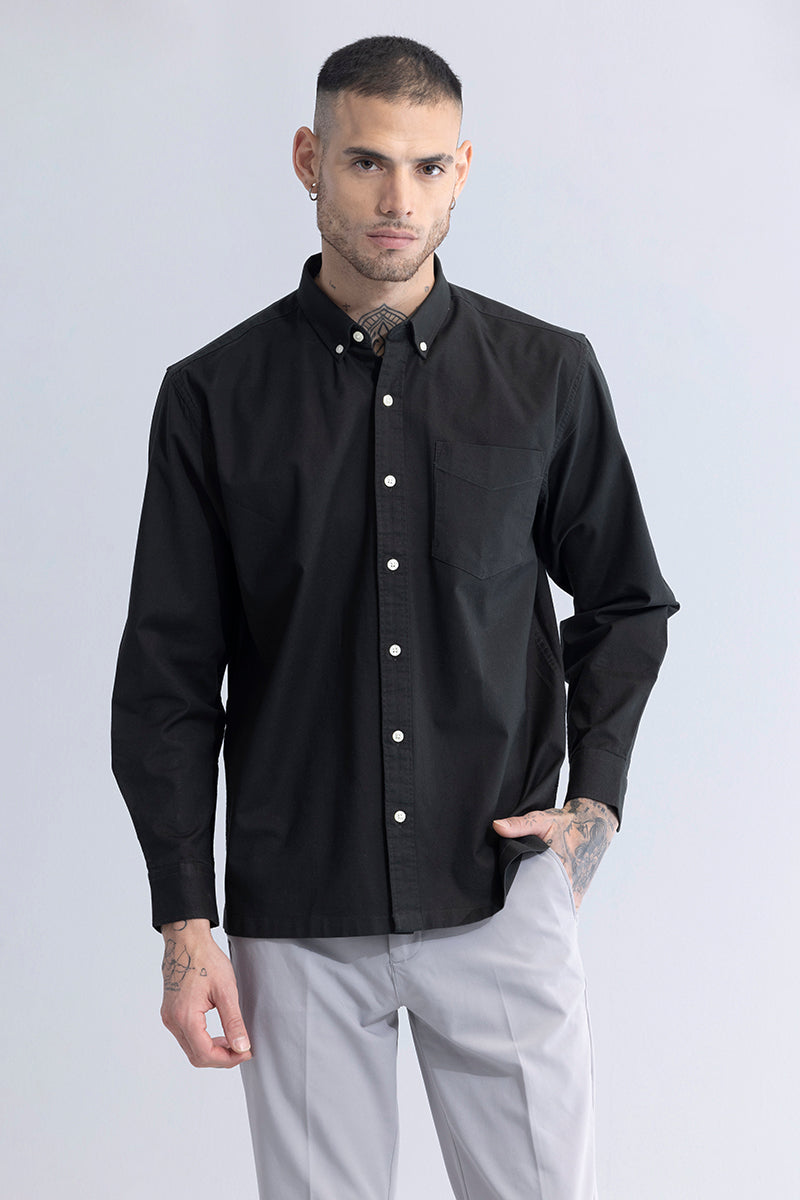 Timeless Tailored Black Shirt