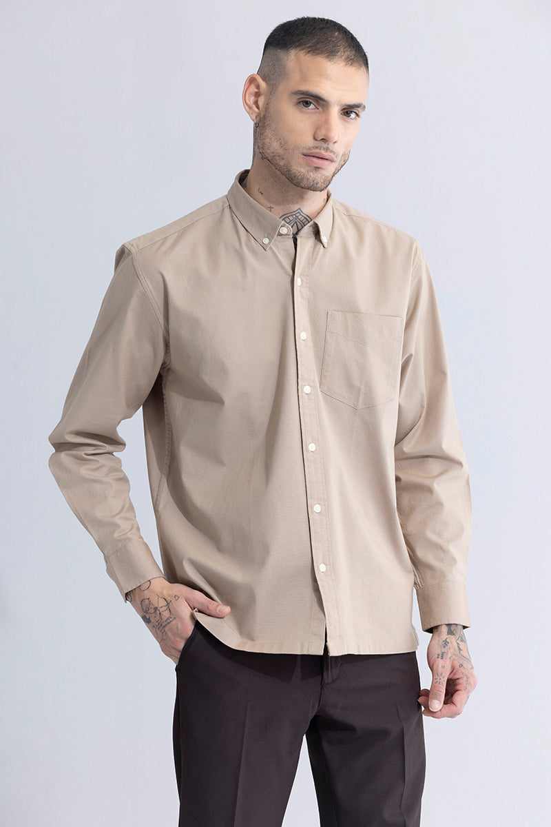 Timeless Tailored Khaki Shirt