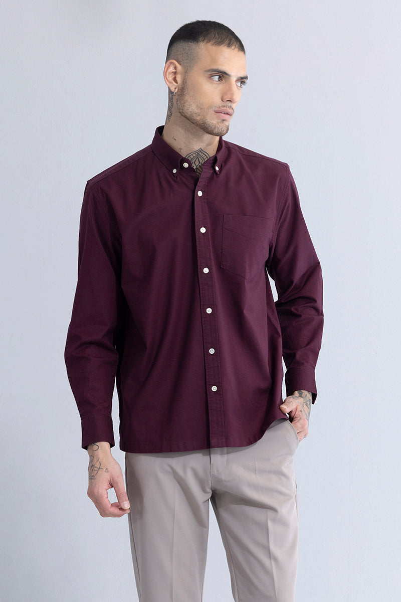 Timeless Tailored Maroon Shirt