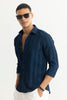 Streaking Striped Navy Shirt