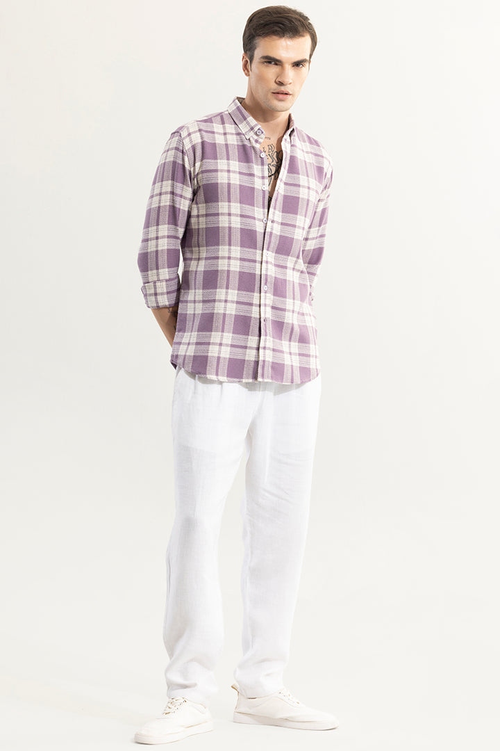 Breezy Lavender Checks Shirt