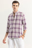 Breezy Lavender Checks Shirt