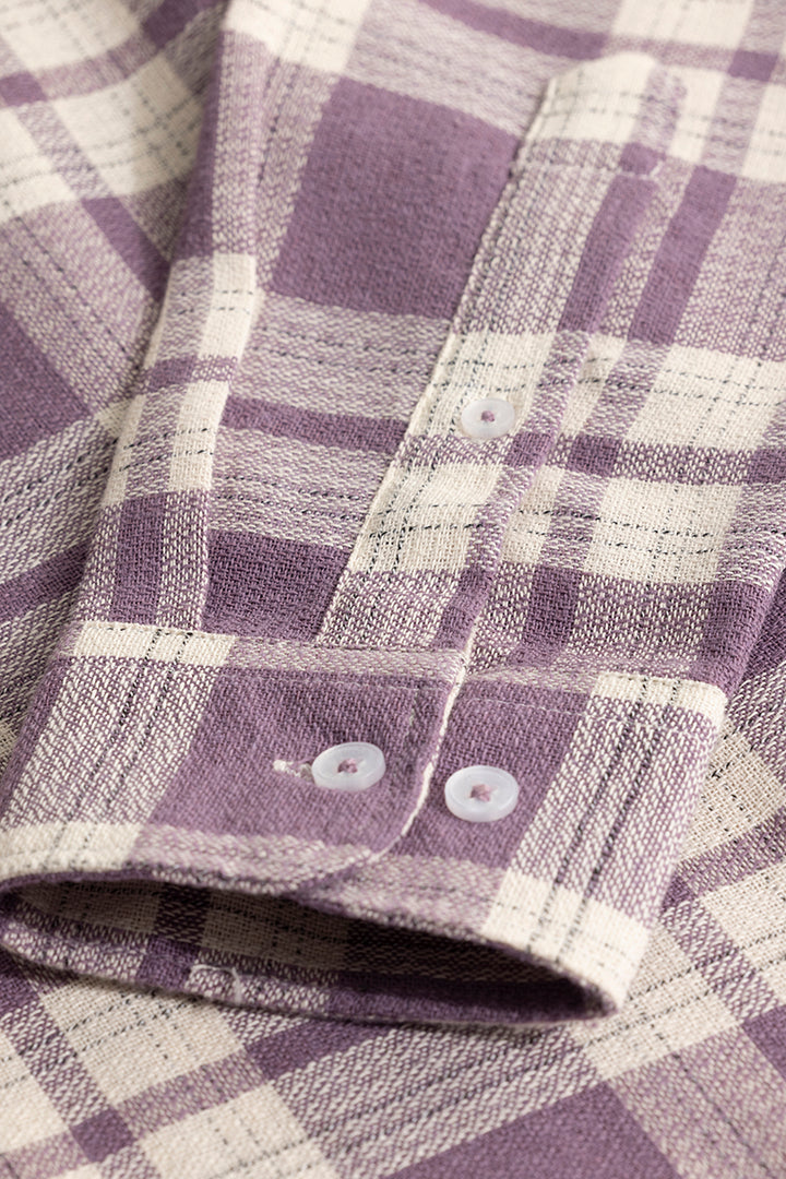 Breezy Lavender Checks Shirt