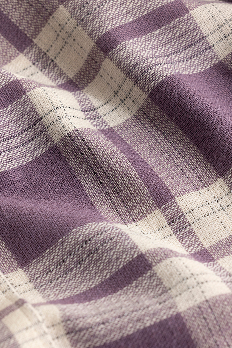 Breezy Lavender Checks Shirt