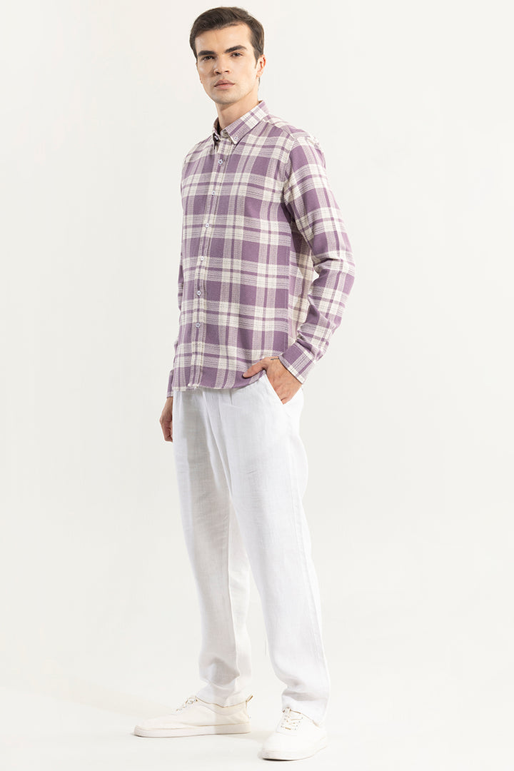 Breezy Lavender Checks Shirt