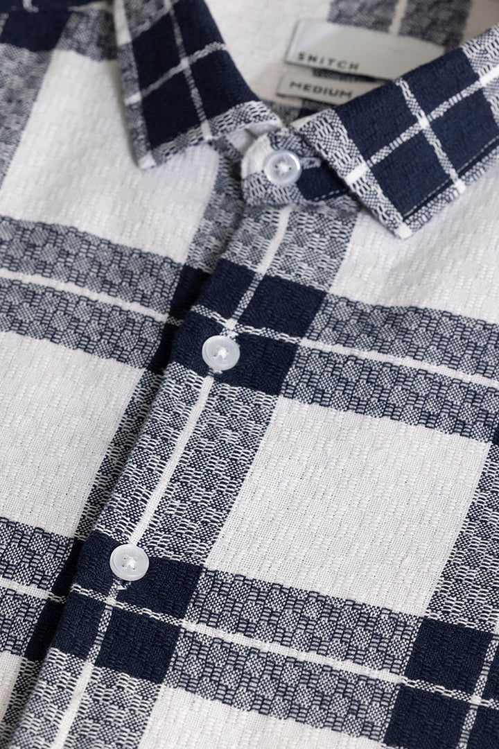 Summer Bliss White Checks Shirt