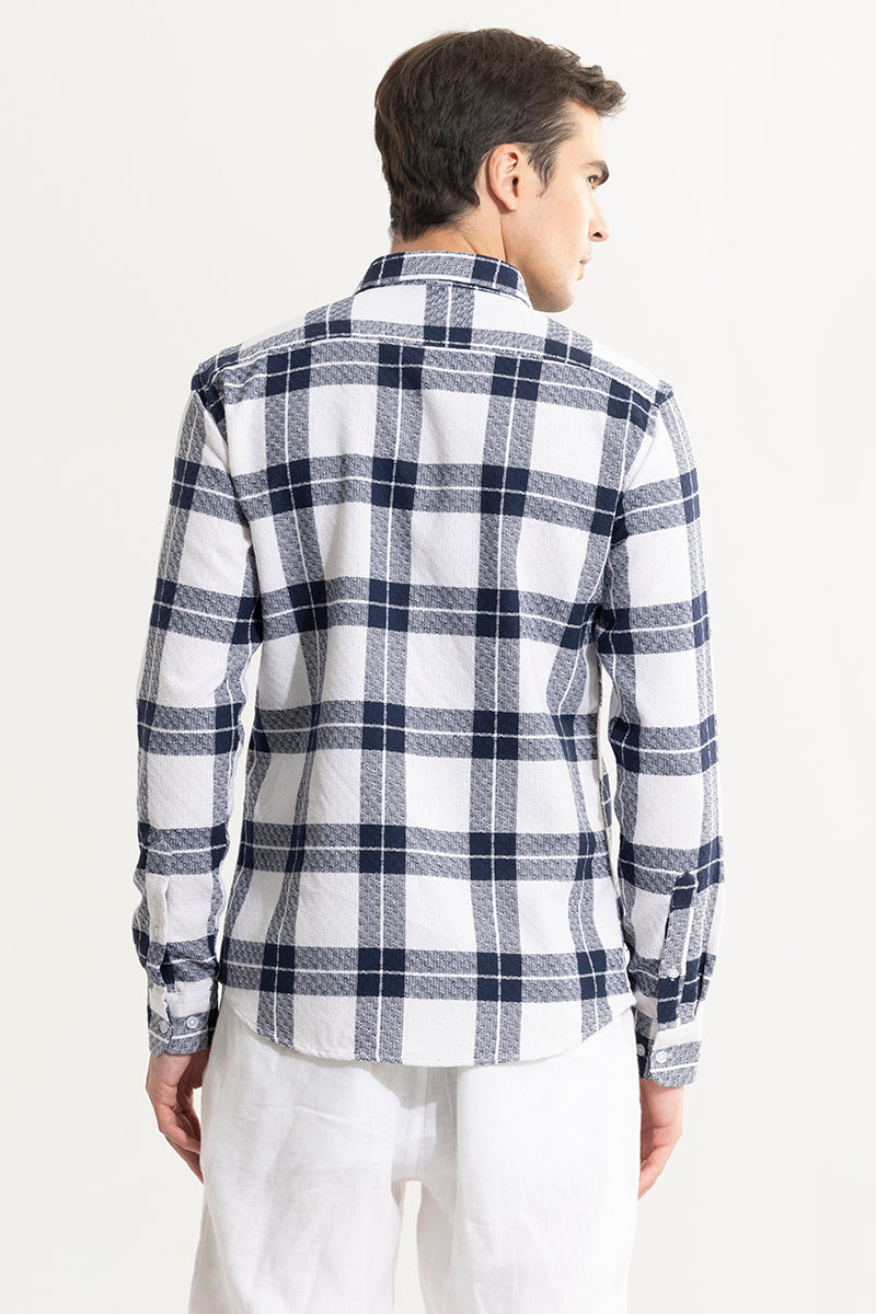 Summer Bliss White Checks Shirt