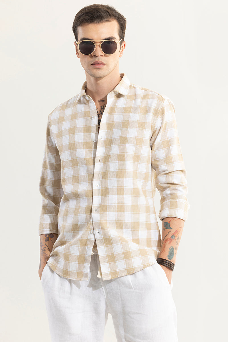 Summer Bliss Yellow Checks Shirt