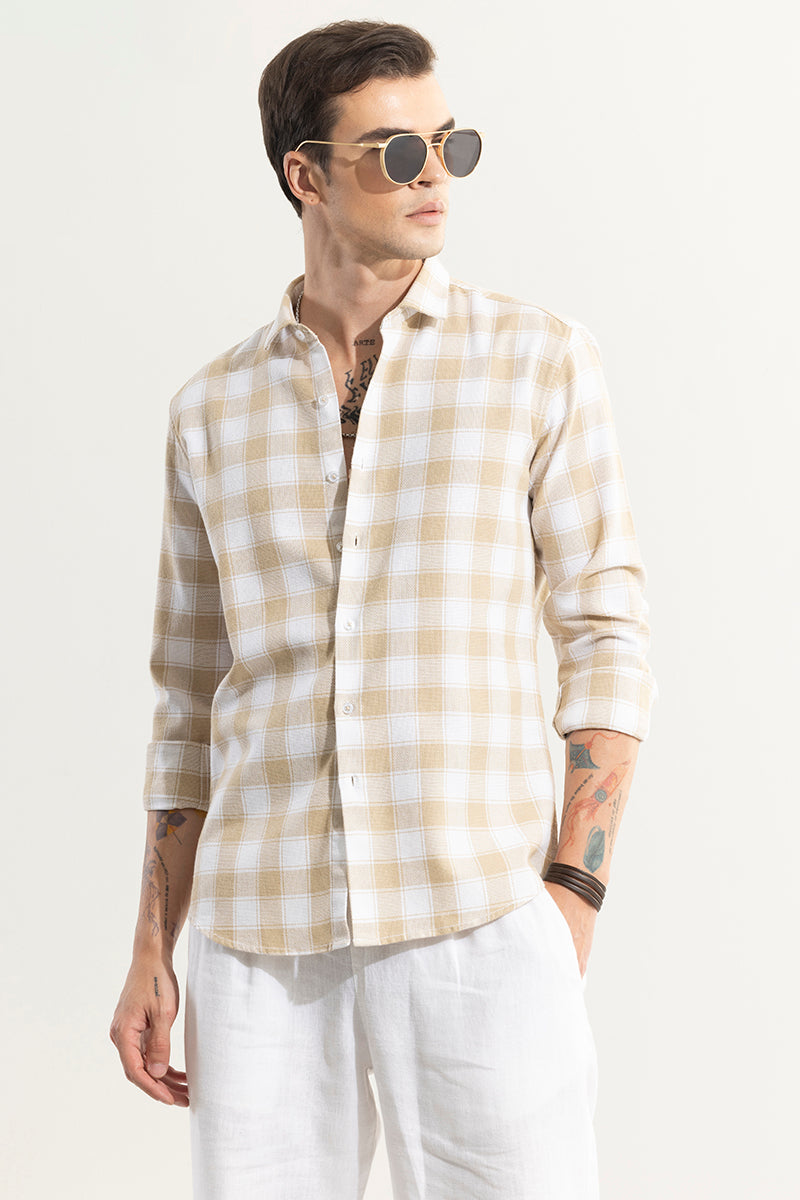 Summer Bliss Yellow Checks Shirt