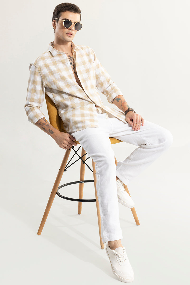 Summer Bliss Yellow Checks Shirt