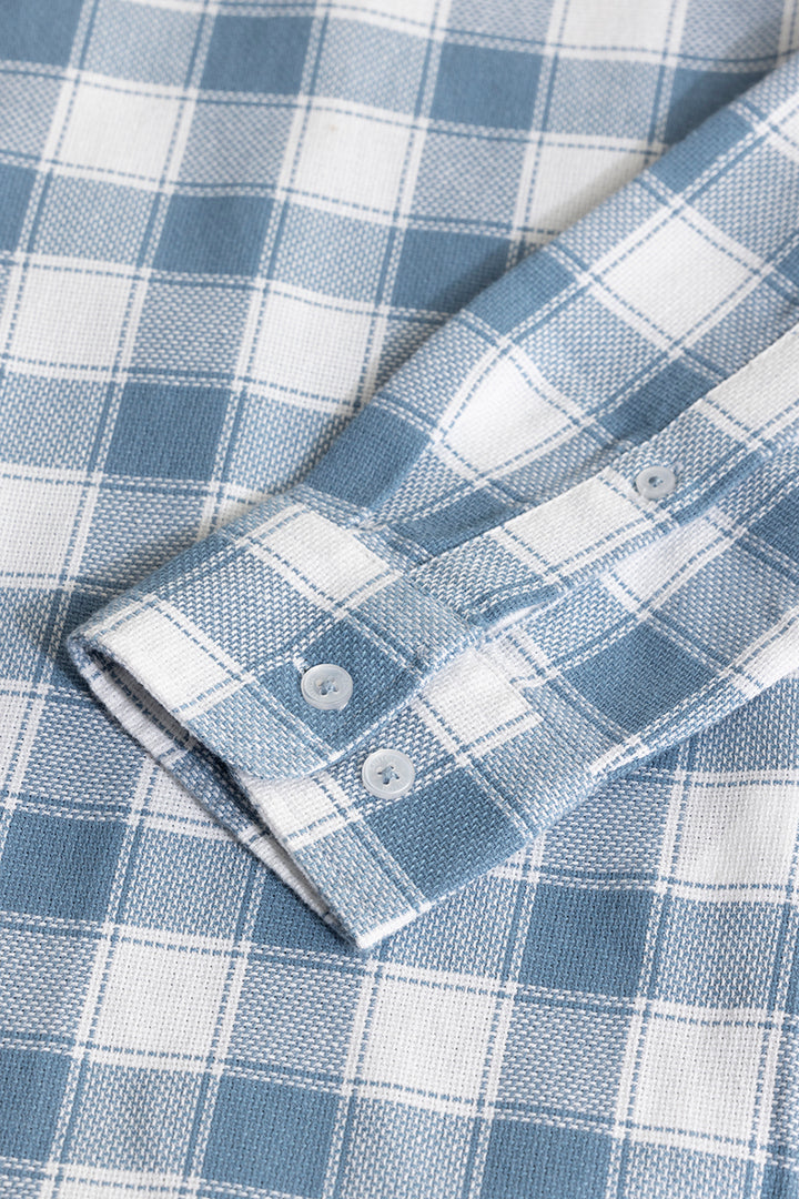 Summer Bliss Sky Blue Checks Shirt