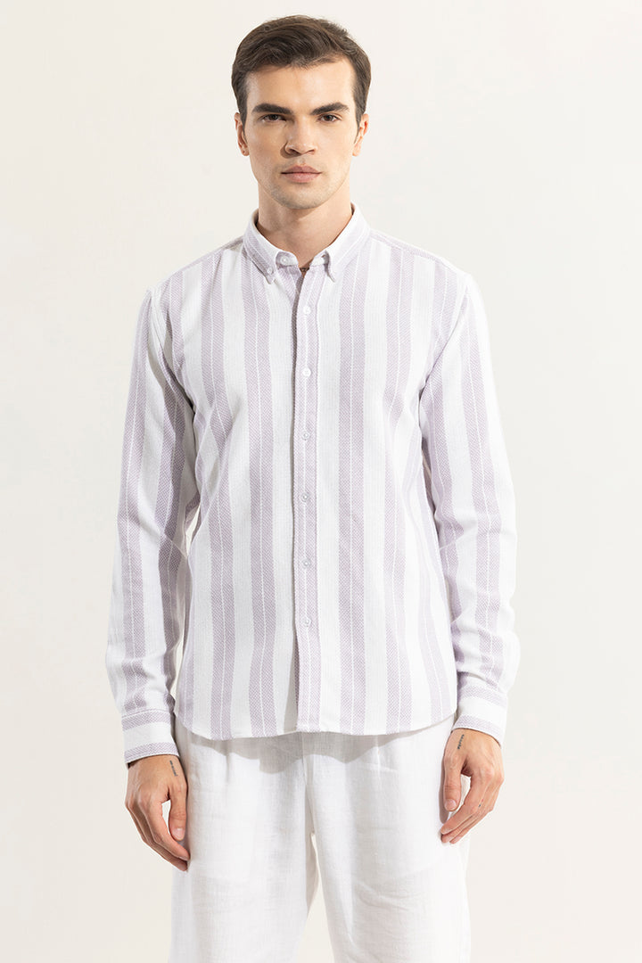 Breezy Lavender Stripes Shirt