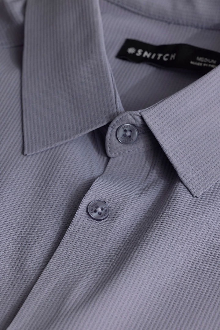 Sleek Threadique Grey Stitchless Shirt