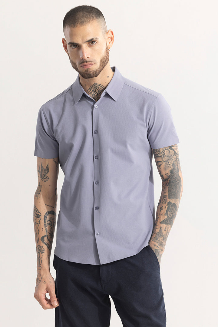 Sleek Threadique Grey Stitchless Shirt