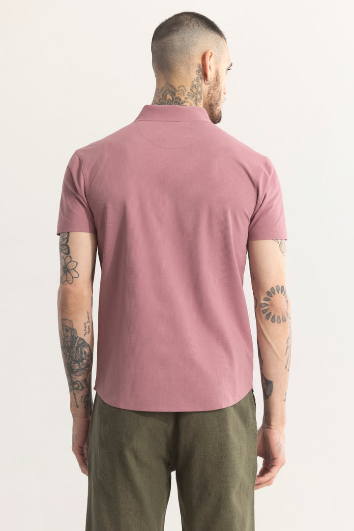 Sleek Threadique Pink Stitchless Shirt