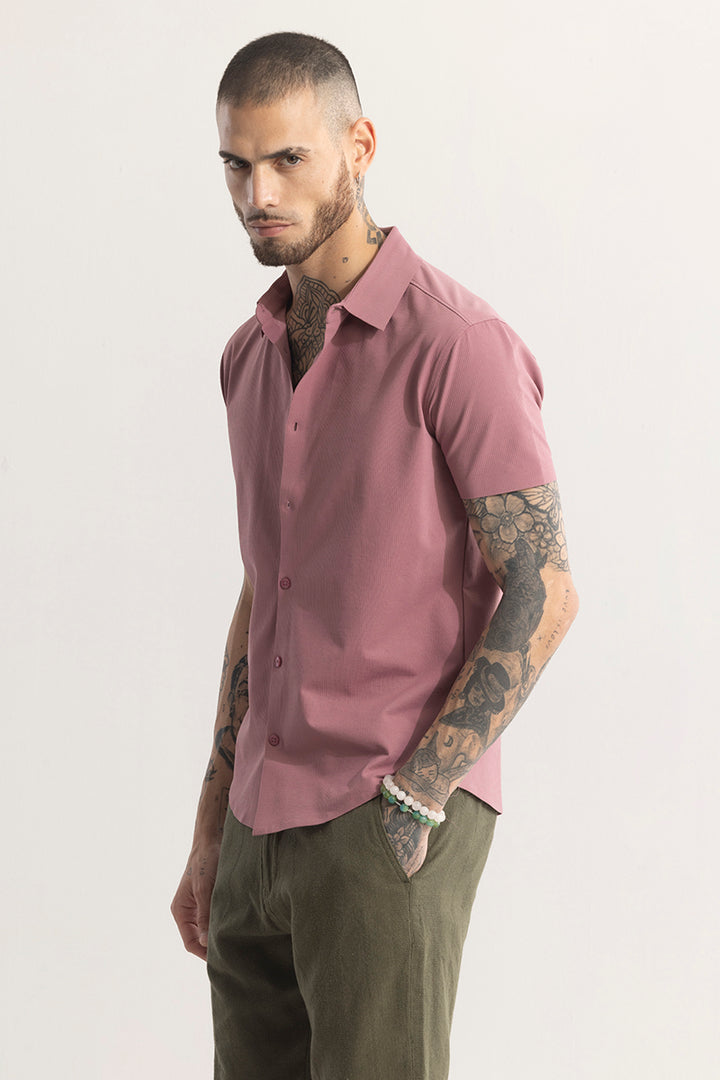 Sleek Threadique Pink Stitchless Shirt