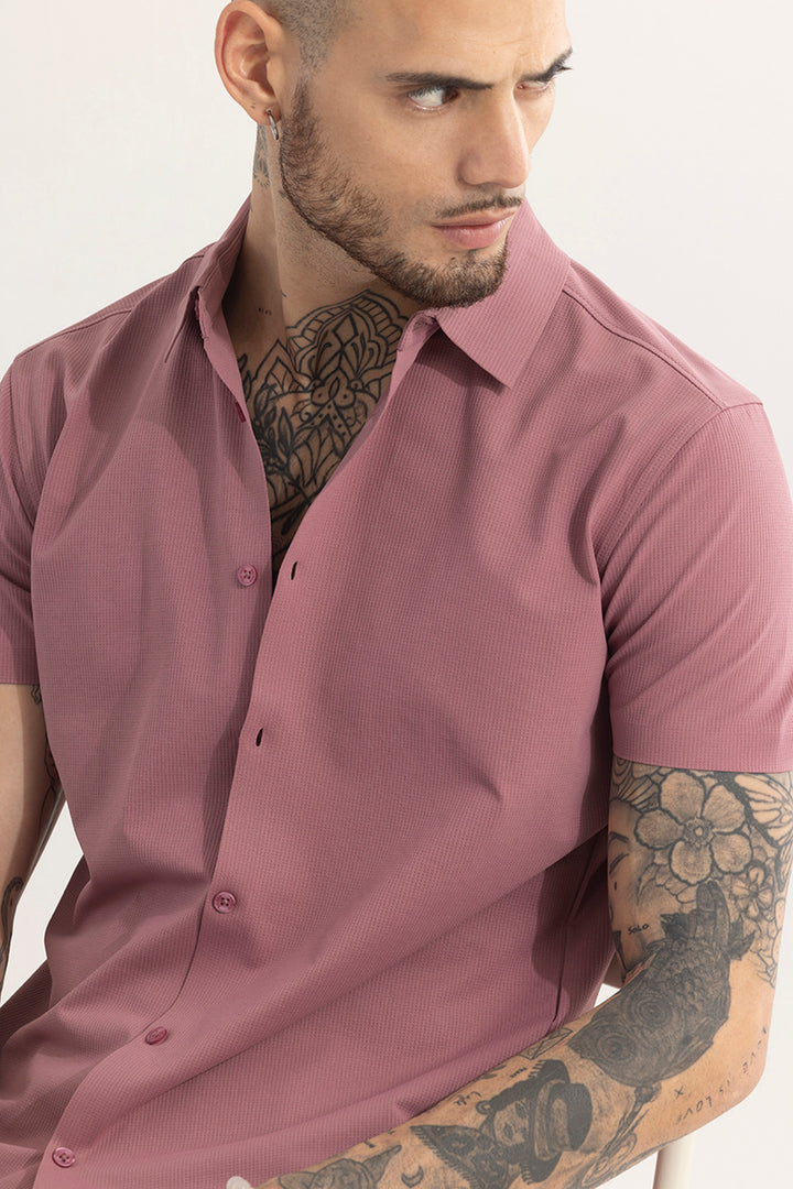 Sleek Threadique Pink Stitchless Shirt