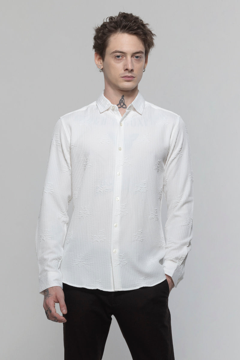 TextuRiche Snowy White Shirt