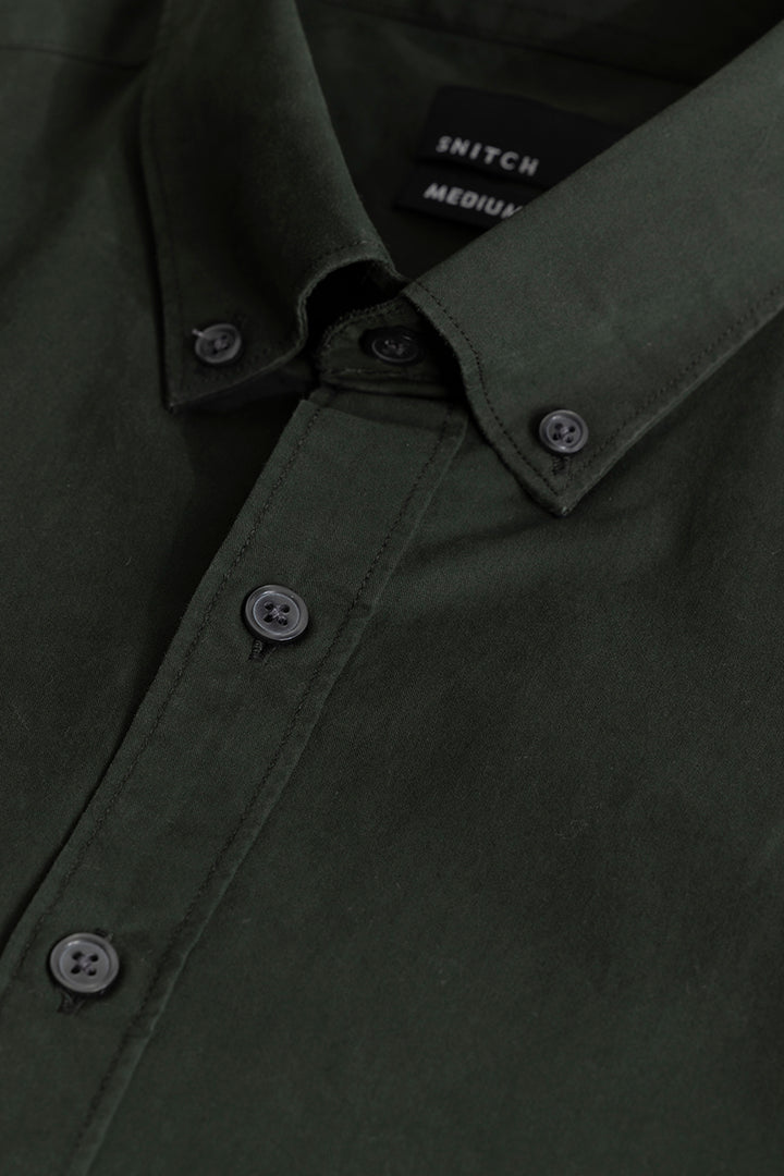 Shirtique Olive Shirt