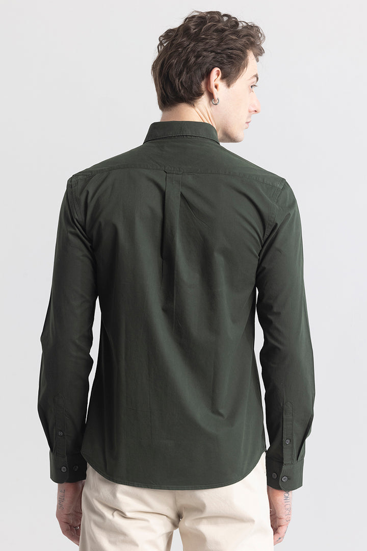 Shirtique Olive Shirt