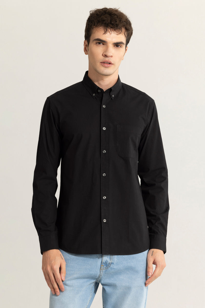 Minimalist Elegance Black Shirt