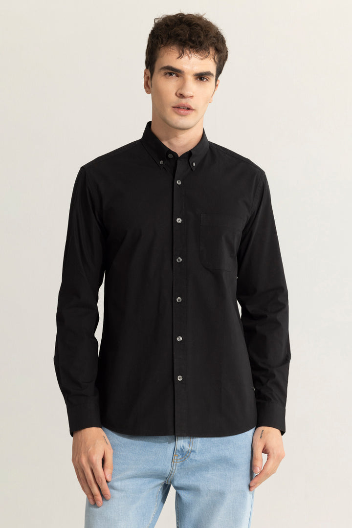 Minimalist Elegance Black Shirt