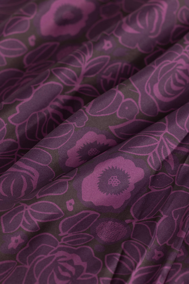 Vivace Purple Floral Shirt