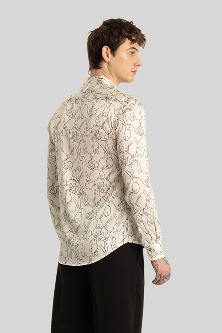 Calore Cream Abstract Shirt