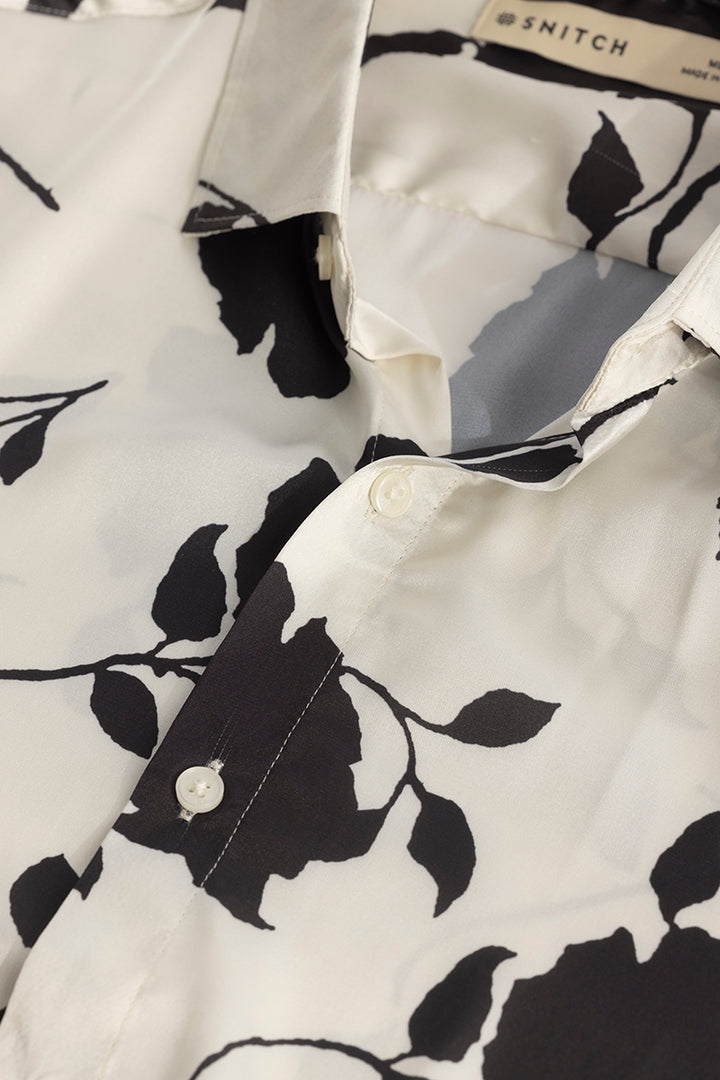 Florattire Off-White Floral Shirt