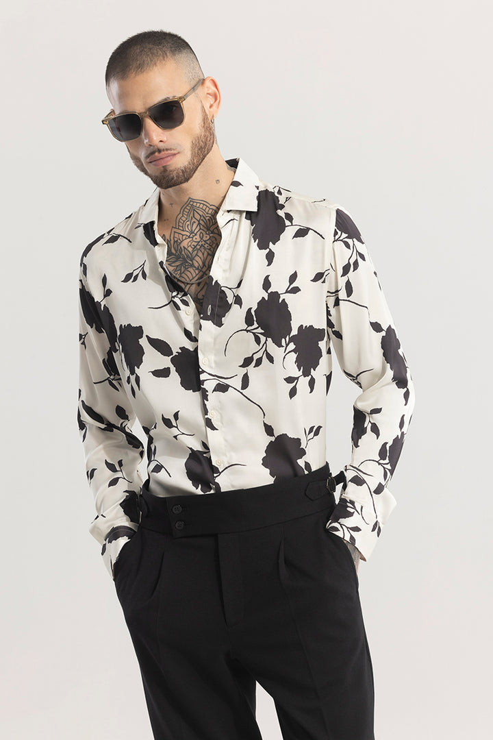 Florattire Off-White Floral Shirt