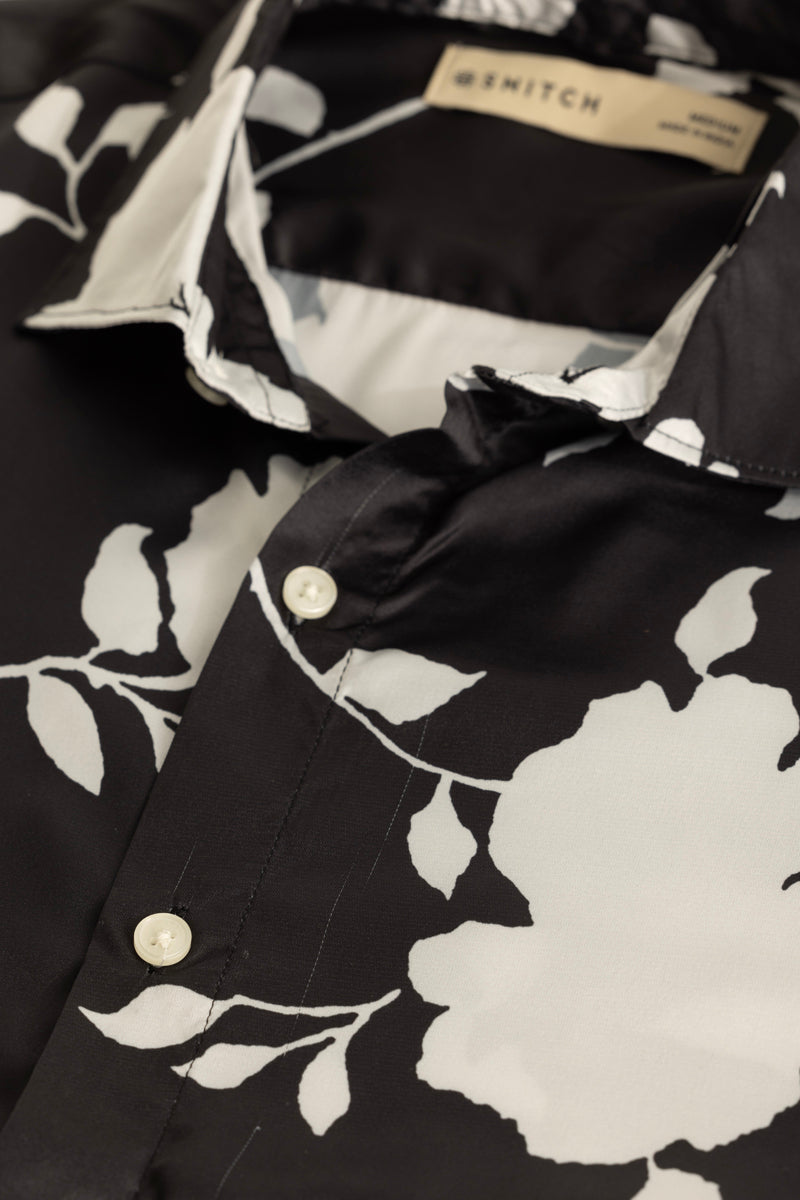 Florattire Black Floral Shirt