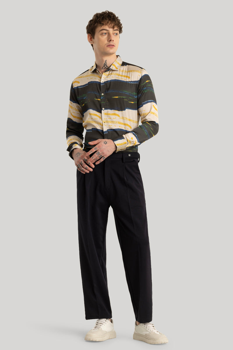 Bram Black Stripes Shirt