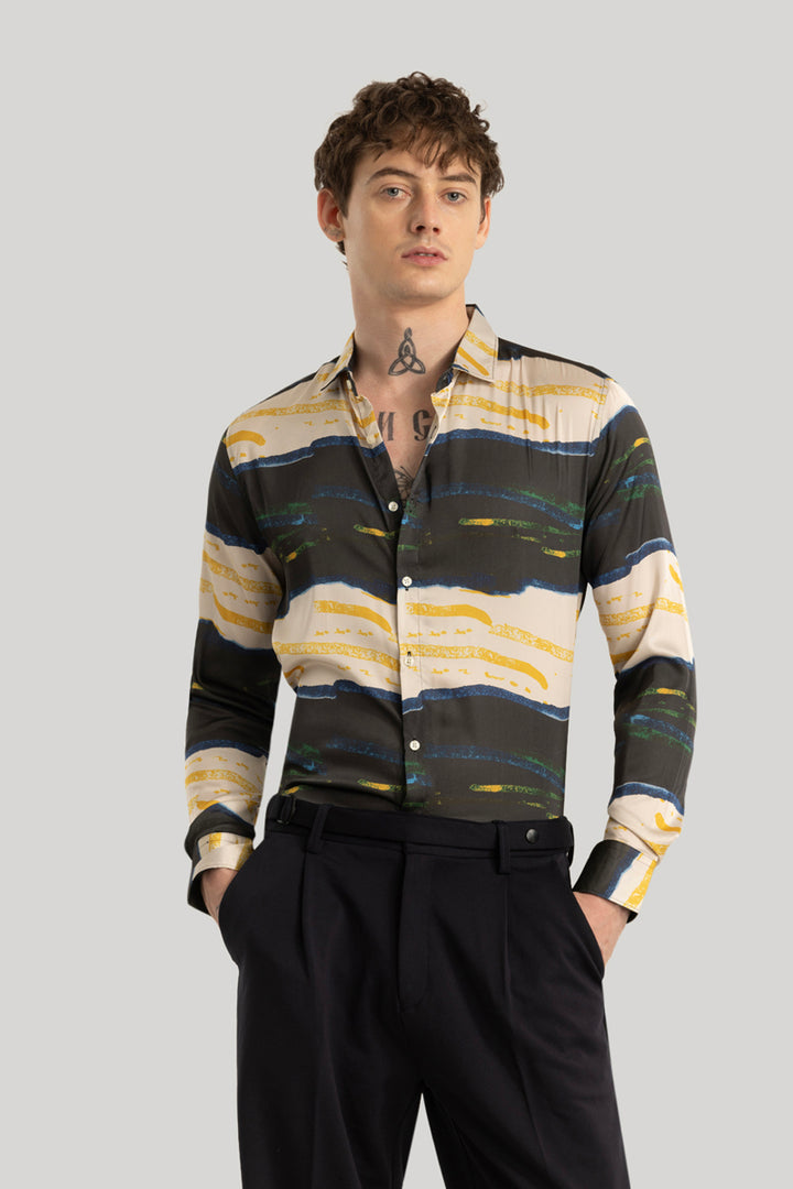 Bram Black Stripes Shirt