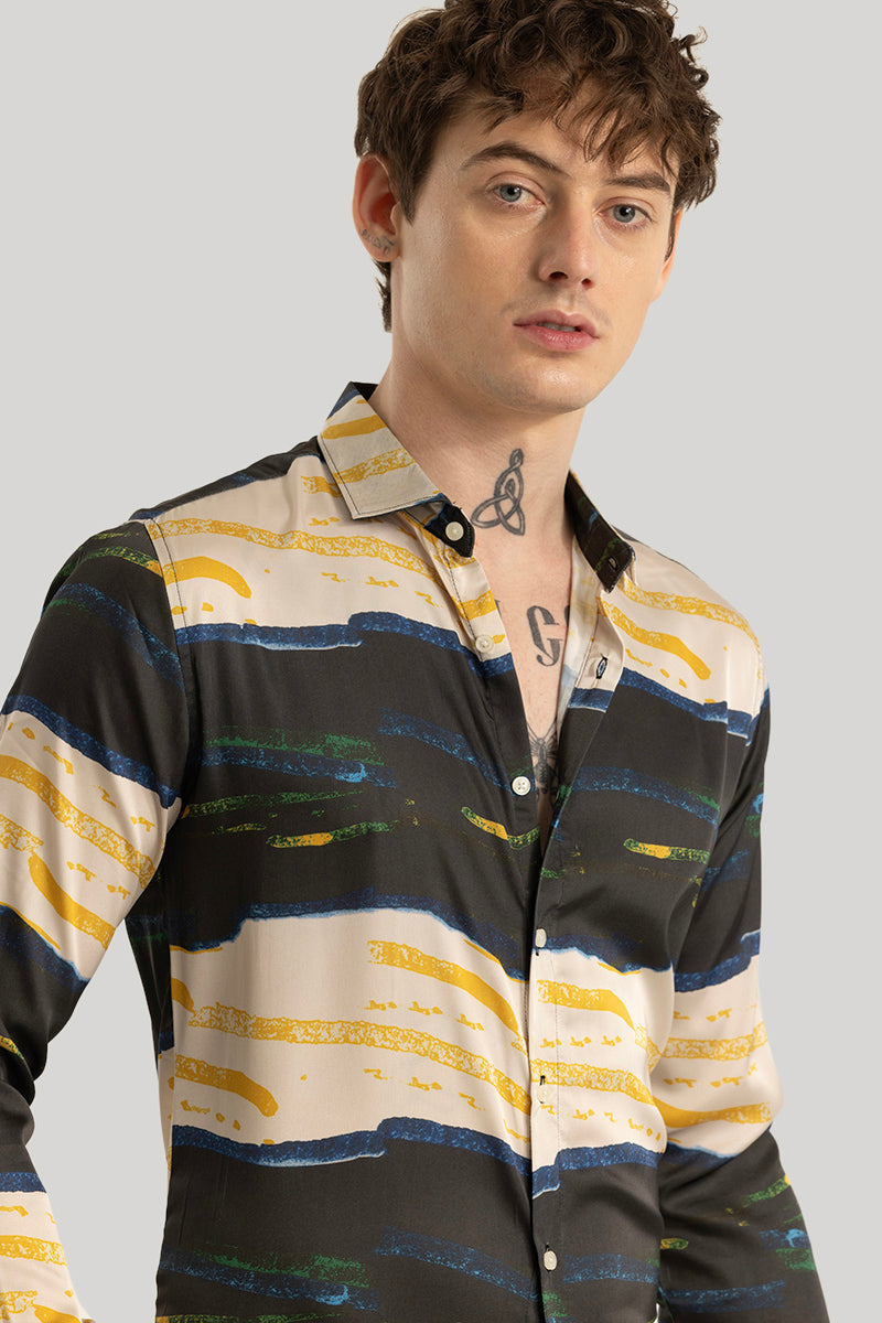 Bram Black Stripes Shirt