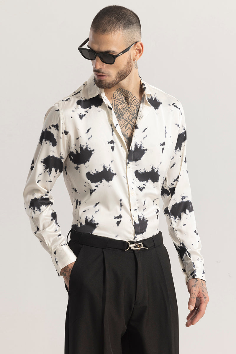 InkStelluxe Silky Saturn Cream Shirt