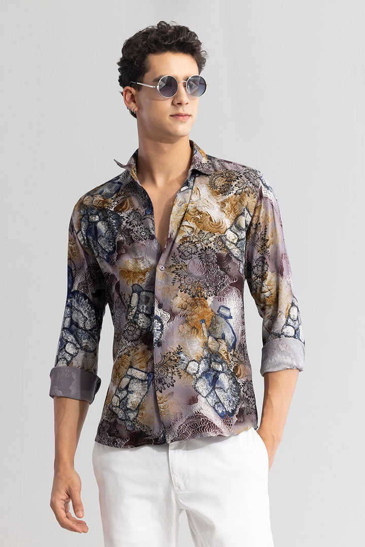 Fusion Crest Lavender Shirt