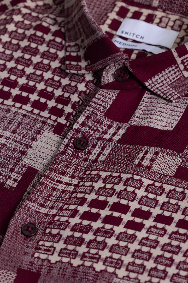 GeoGlam Maroon Shirt