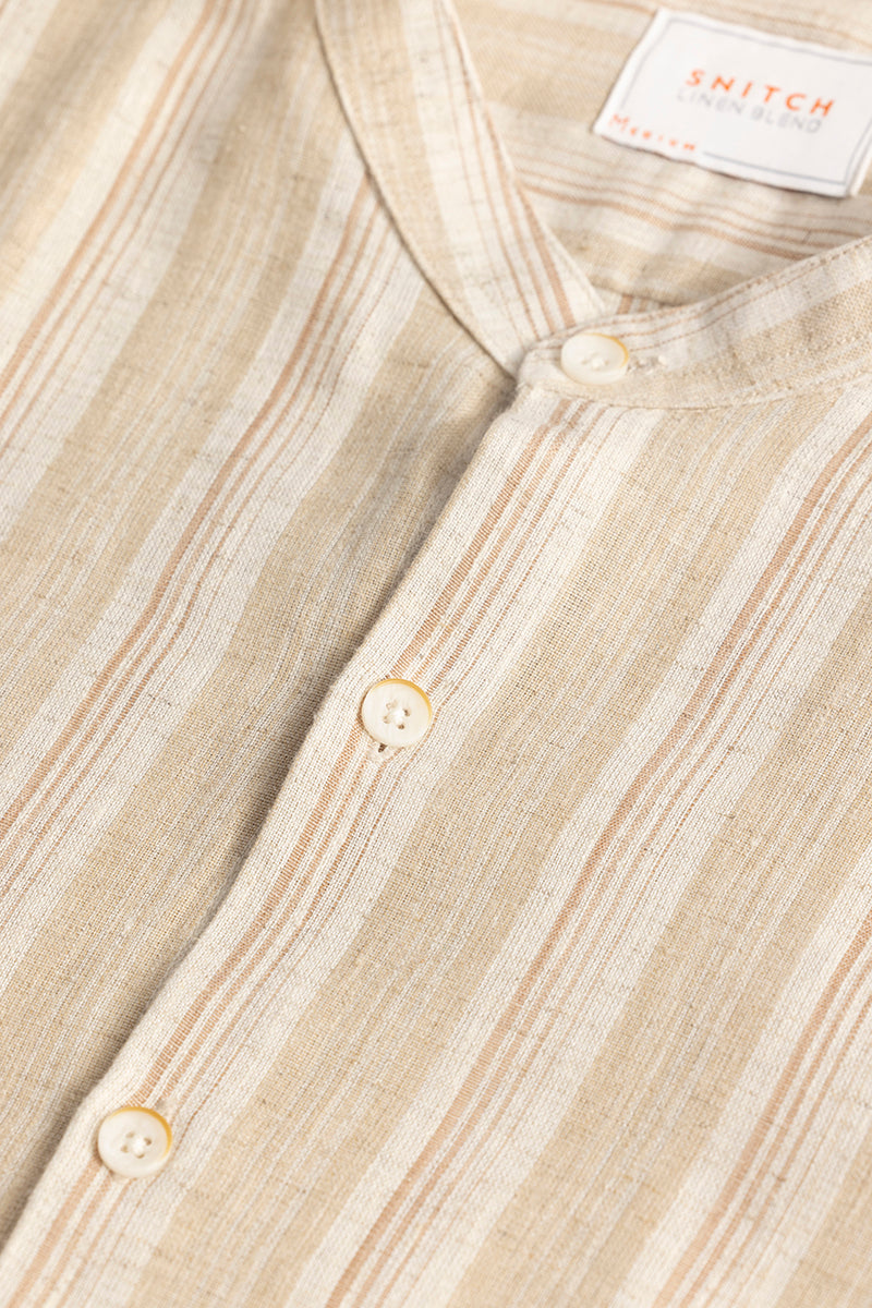 Subtle Striped Cream Shirt