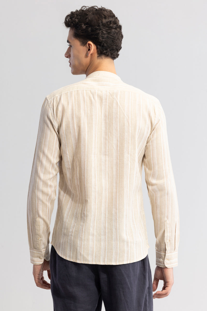 Subtle Striped Cream Shirt