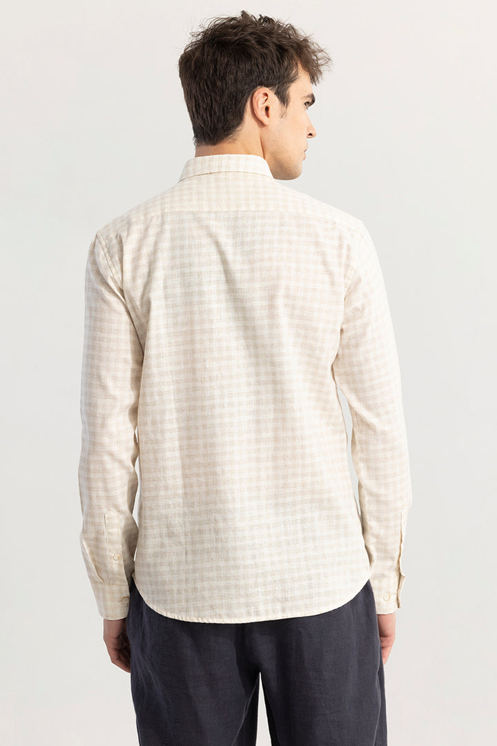 MiniGrid Beige Linen Shirt