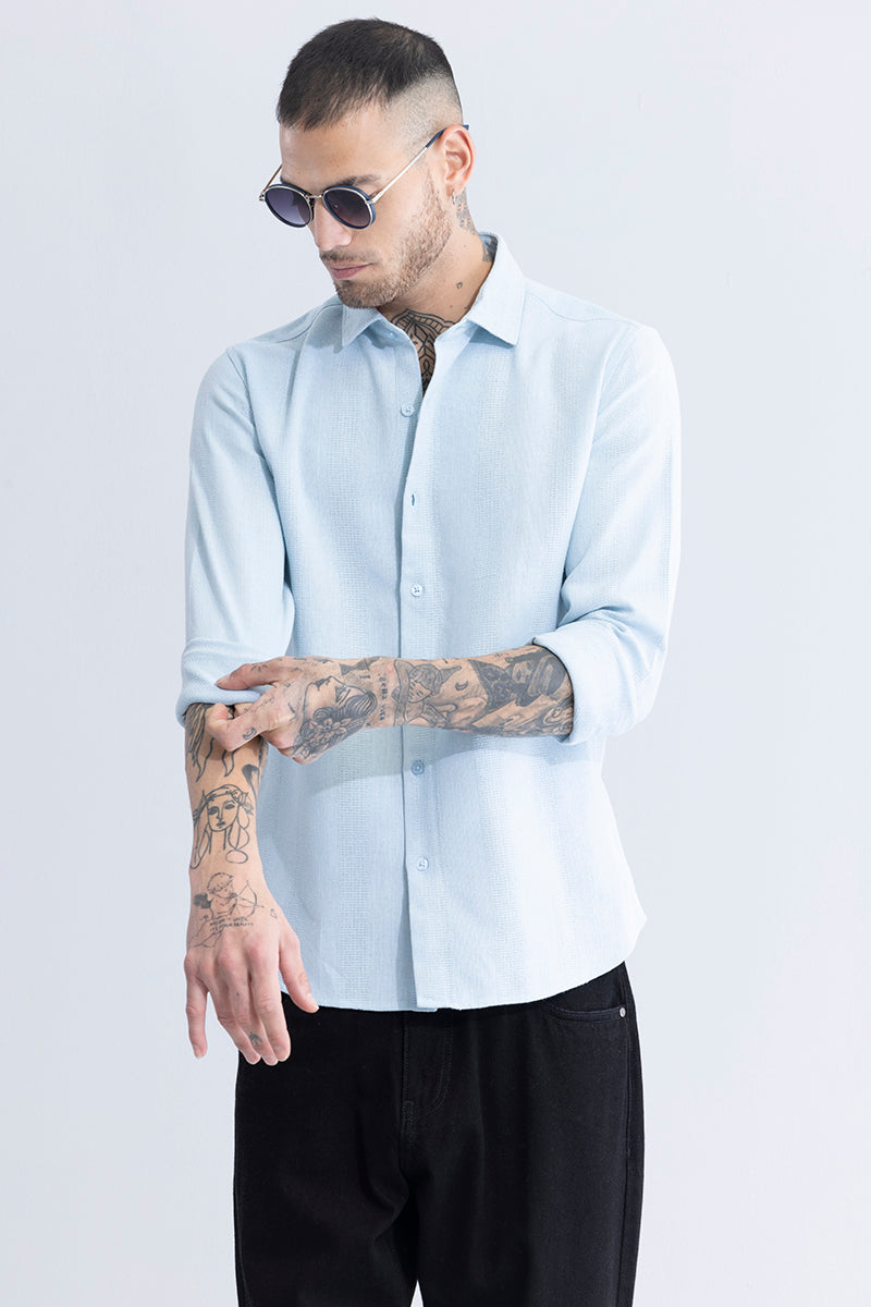 Breezy Charm Stripe Blue Shirt