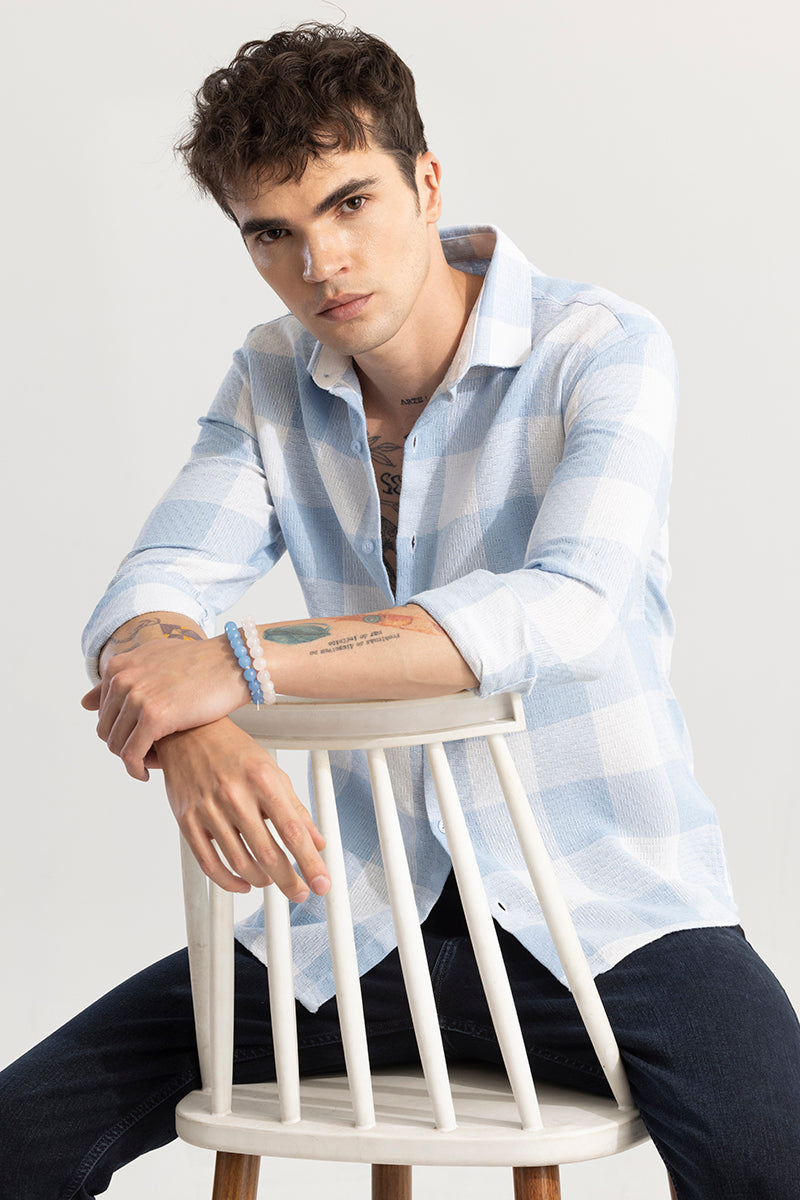 Buffalo Grid Blue Checks Shirt