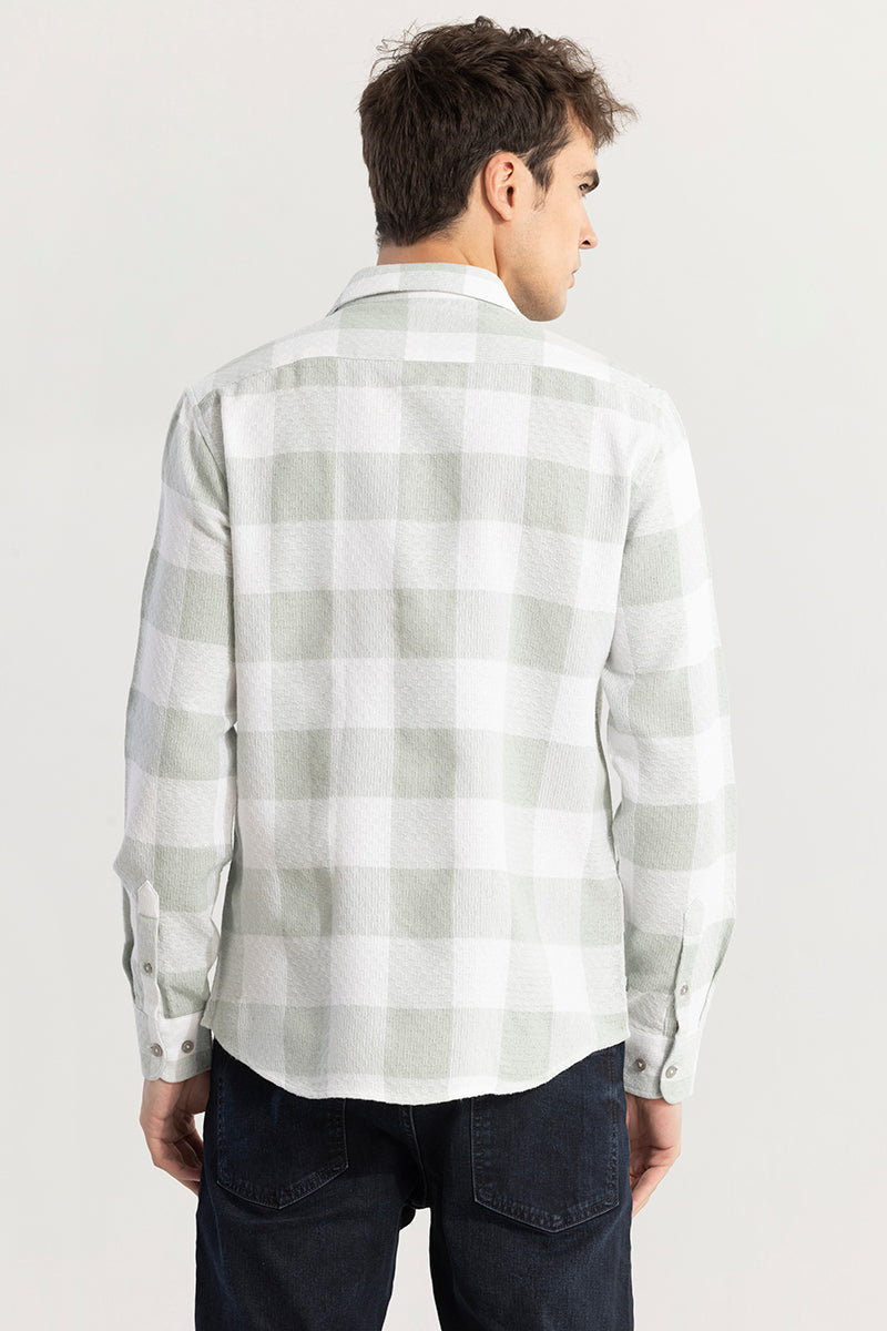 Buffalo Grid Mint Green Checks Shirt