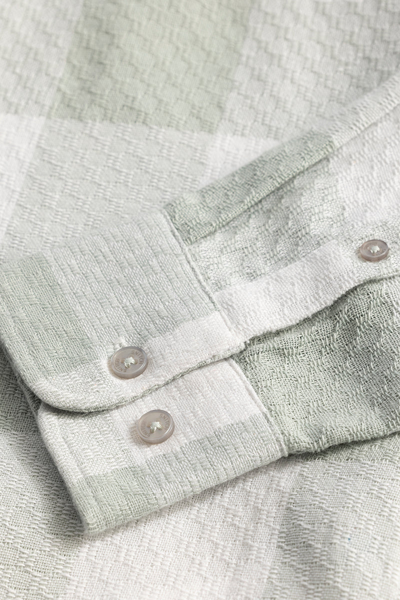 Buffalo Grid Mint Green Checks Shirt