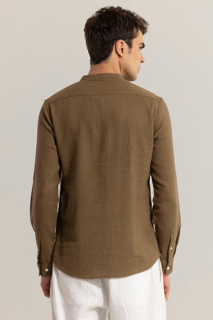 Mandarin Line Brown Kurta