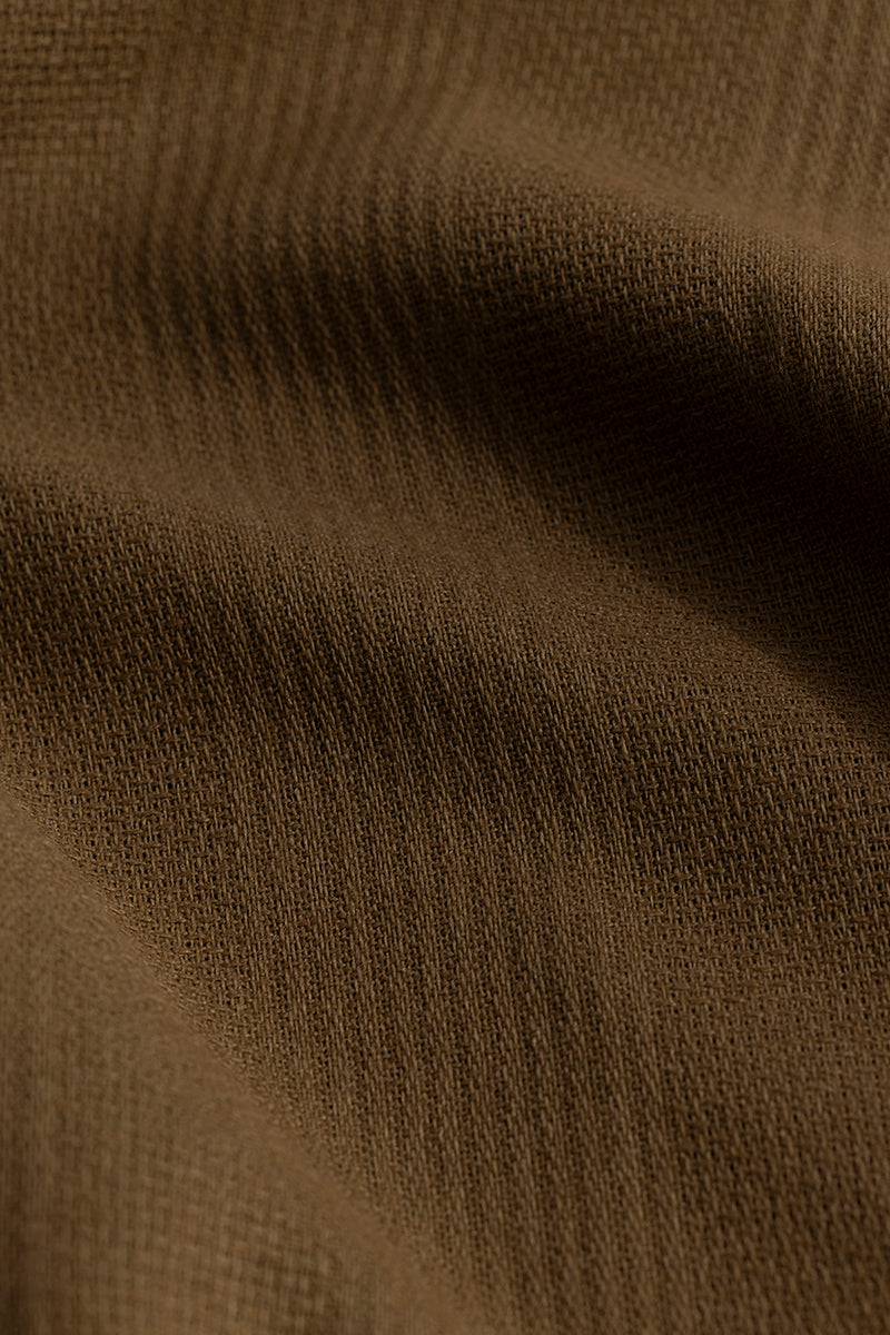 Mandarin Line Brown Kurta